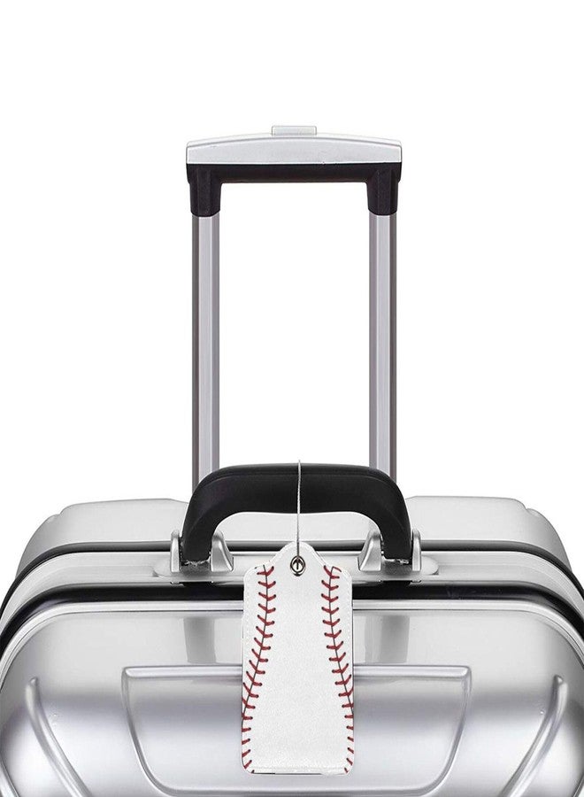 Vridoyt 2 Pcs Baseball Luggage Tag for Suitcase, Cute Baseball Tags Gifts for Players Fan Game Boys Men Women Kids Outdoor Sport Travel, Identifiers Privacy Cover ID Label with Steel Loop - Image 5